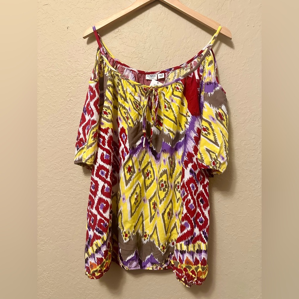 Cato Multicolor Off-Shoulder Blouse